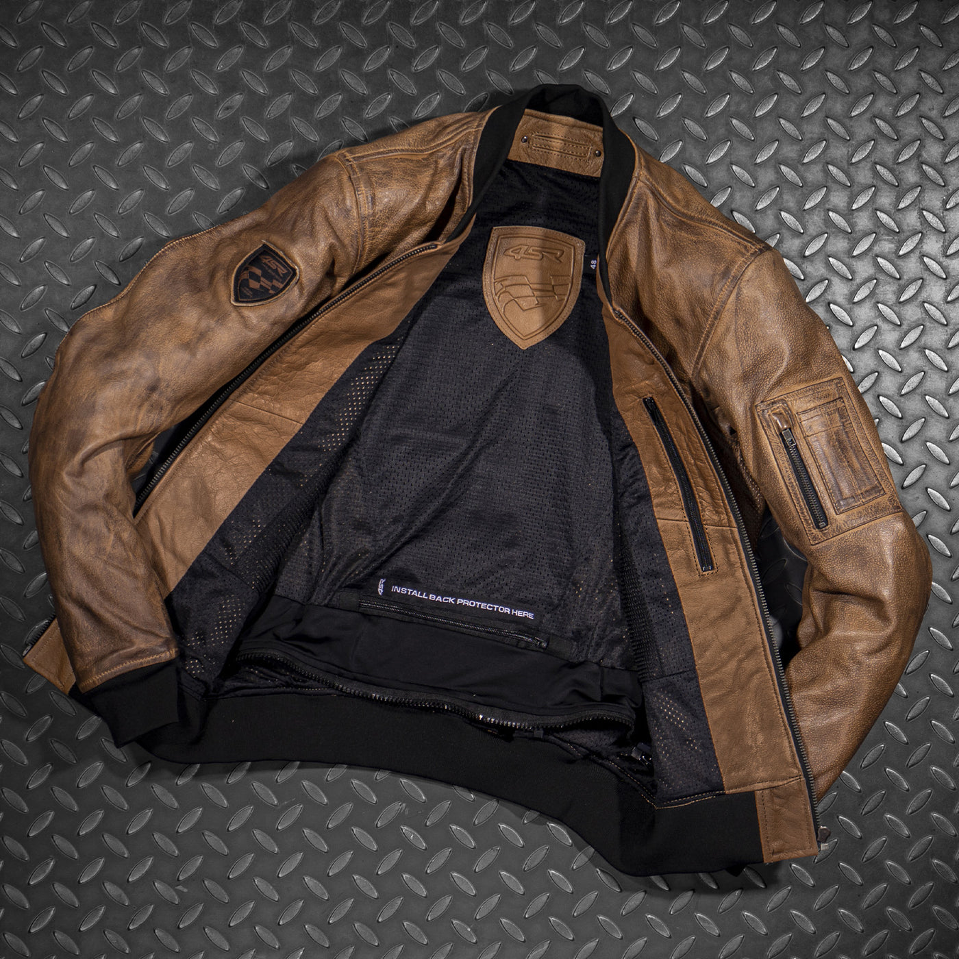 Bomber Jacket Brown Patina