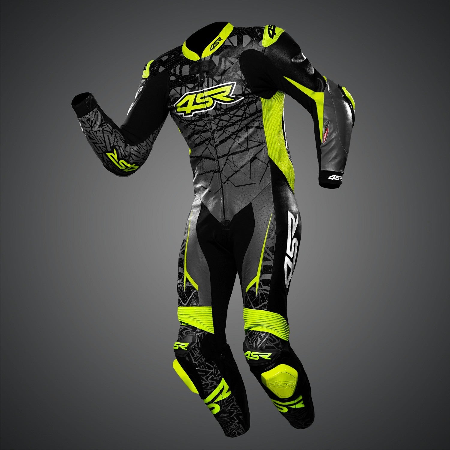 4SR Racing Ultra Light AR kangaroo full grain racing suit
