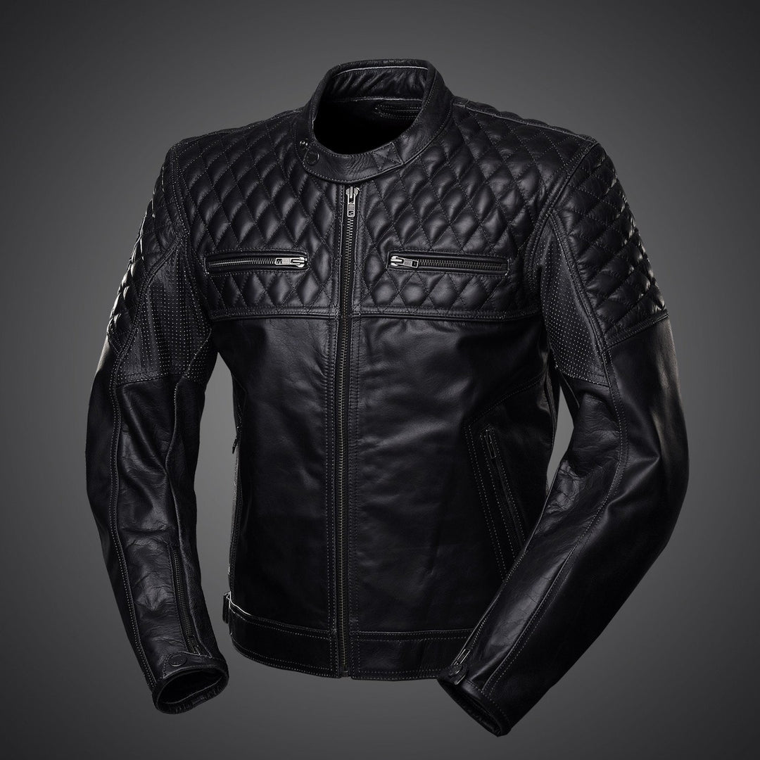 4SR Scrambler Petroleum premium leather jacket