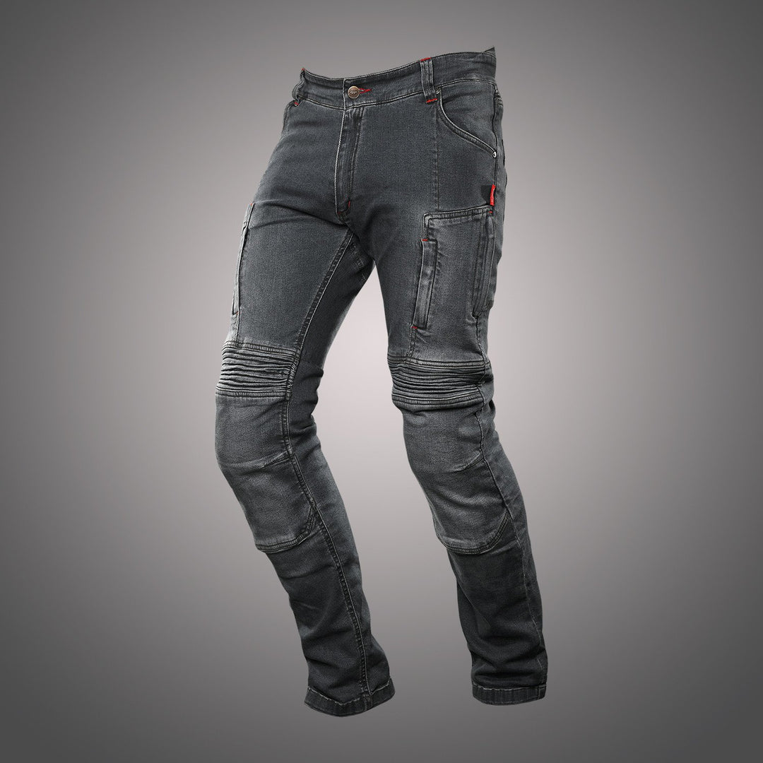 Kevlar motorcycle jeans with patented protection