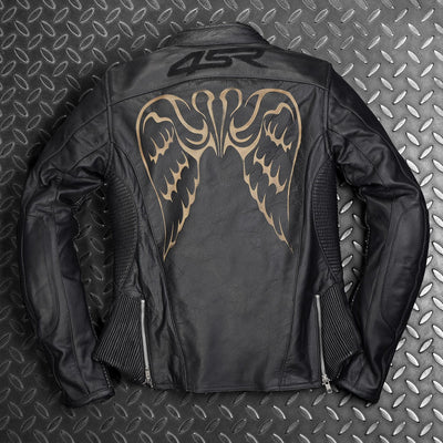 Biker jacket for women - Angel wings