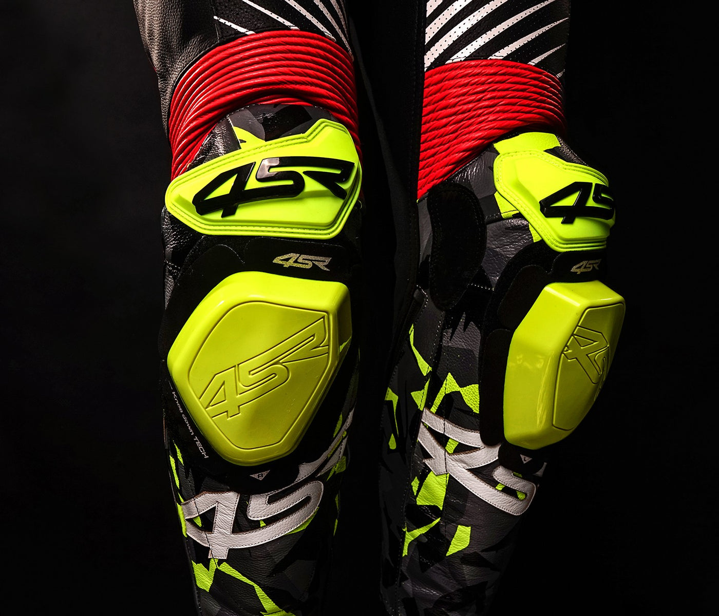 4SR Knee sliders fluo